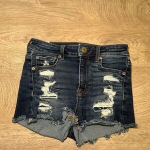 American Eagle Distressed Denim High Waisted Women Shorts